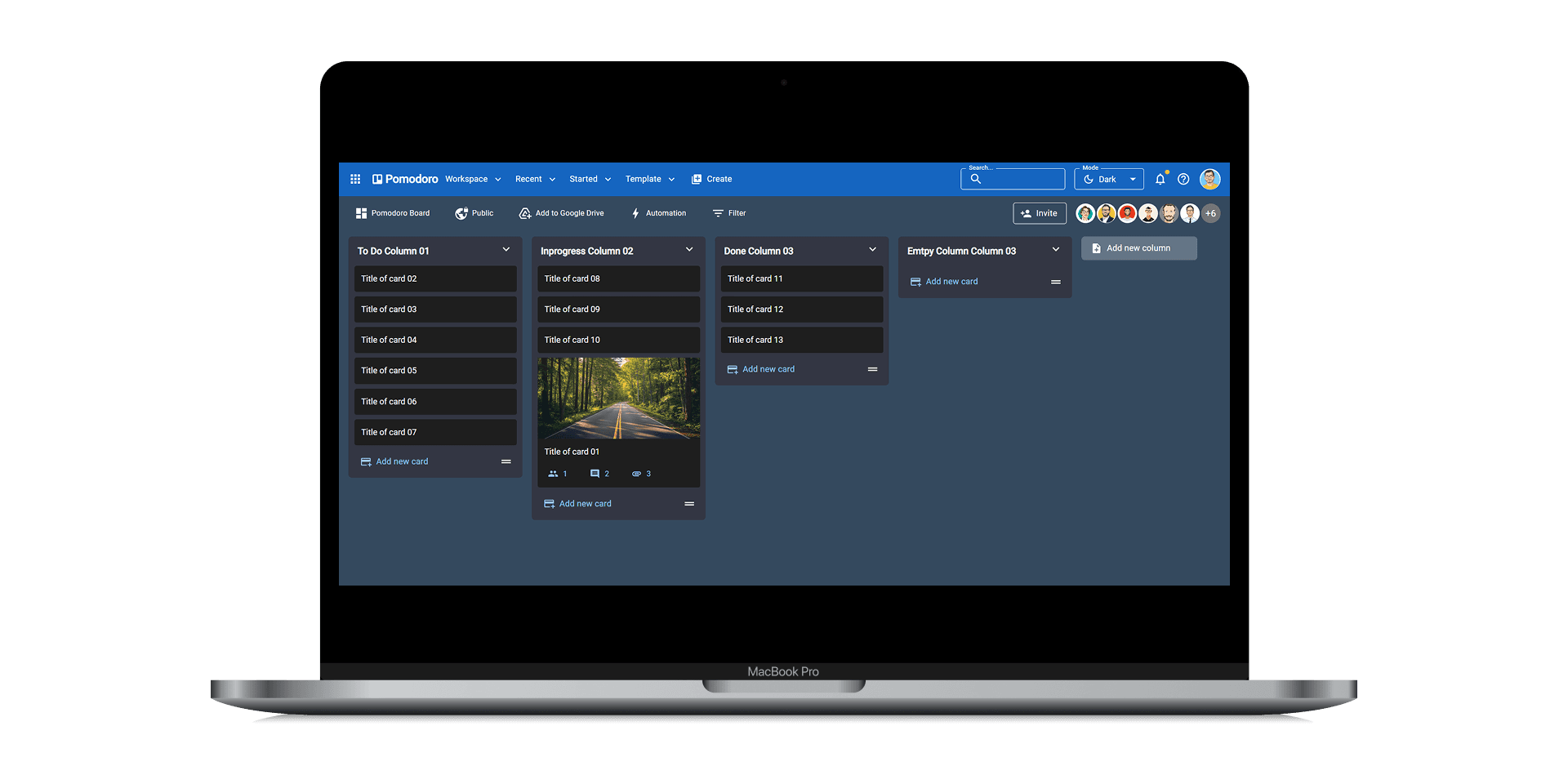 Trello Clone Main Interface